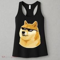 Doge With Deal With It Glasses Women's Tank Top thumb 3