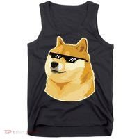 Doge With Deal With It Glasses Tank Top thumb 0