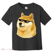 Doge With Deal With It Glasses Toddler T-Shirt thumb 0