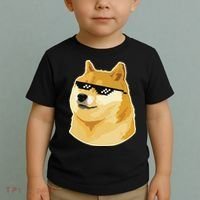 Doge With Deal With It Glasses Toddler T-Shirt thumb 2
