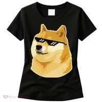 Doge With Deal With It Glasses Women's T-Shirt thumb 0