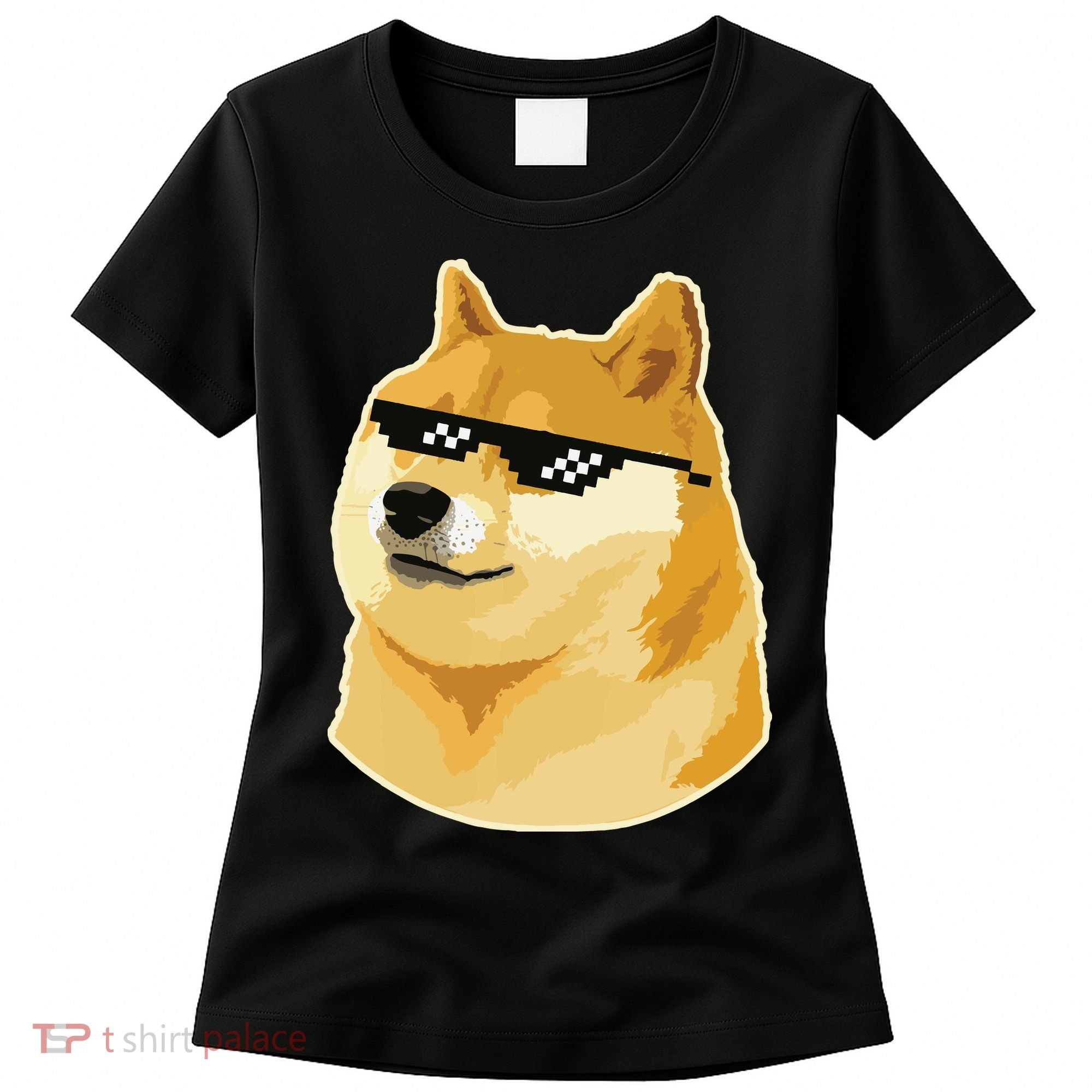 Doge With Deal With It Glasses Women's T-Shirt