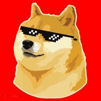 Doge With Deal With It Glasses Santa Hat thumb 1