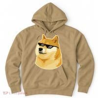 Doge With Deal With It Glasses Hoodie thumb 0