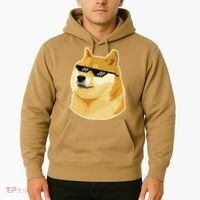 Doge With Deal With It Glasses Hoodie thumb 2