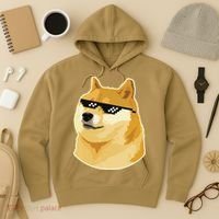 Doge With Deal With It Glasses Hoodie thumb 3