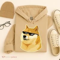 Doge With Deal With It Glasses Hoodie thumb 4