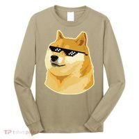 Doge With Deal With It Glasses Long Sleeve Shirt thumb 0