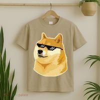 Doge With Deal With It Glasses T-Shirt thumb 2