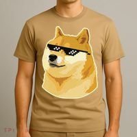 Doge With Deal With It Glasses T-Shirt thumb 3