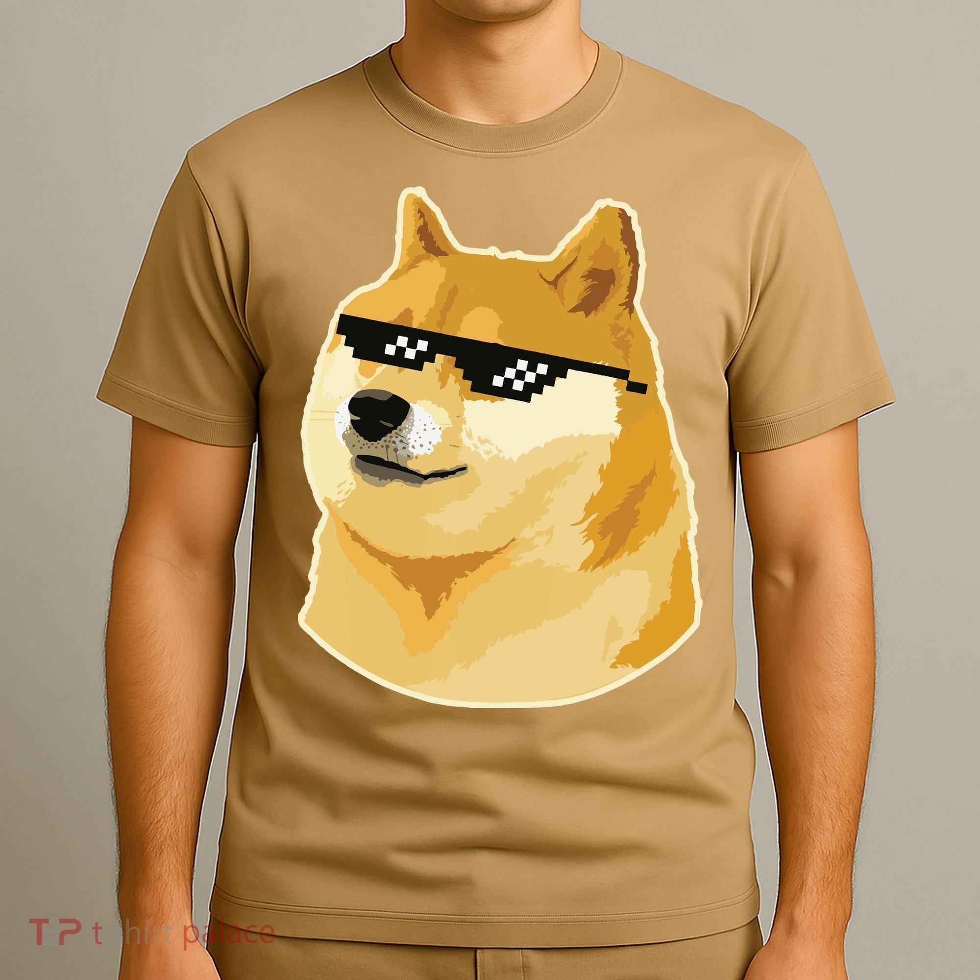 Doge With Deal With It Glasses T-Shirt