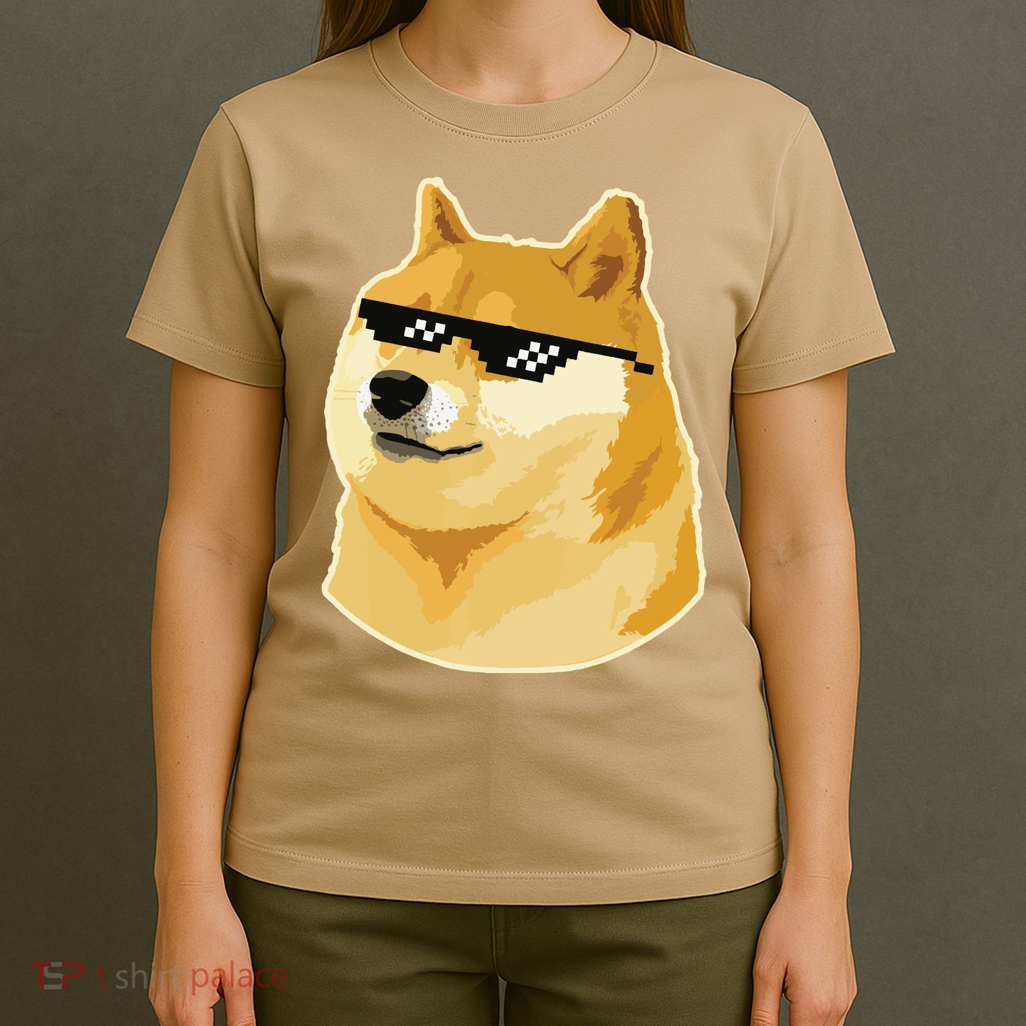 Doge With Deal With It Glasses T-Shirt