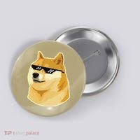 Doge With Deal With It Glasses Button thumb 0