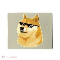 Doge With Deal With It Glasses Mousepad thumb 0