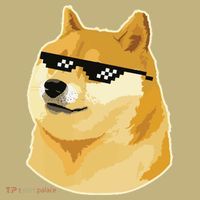 Doge With Deal With It Glasses Mousepad thumb 1