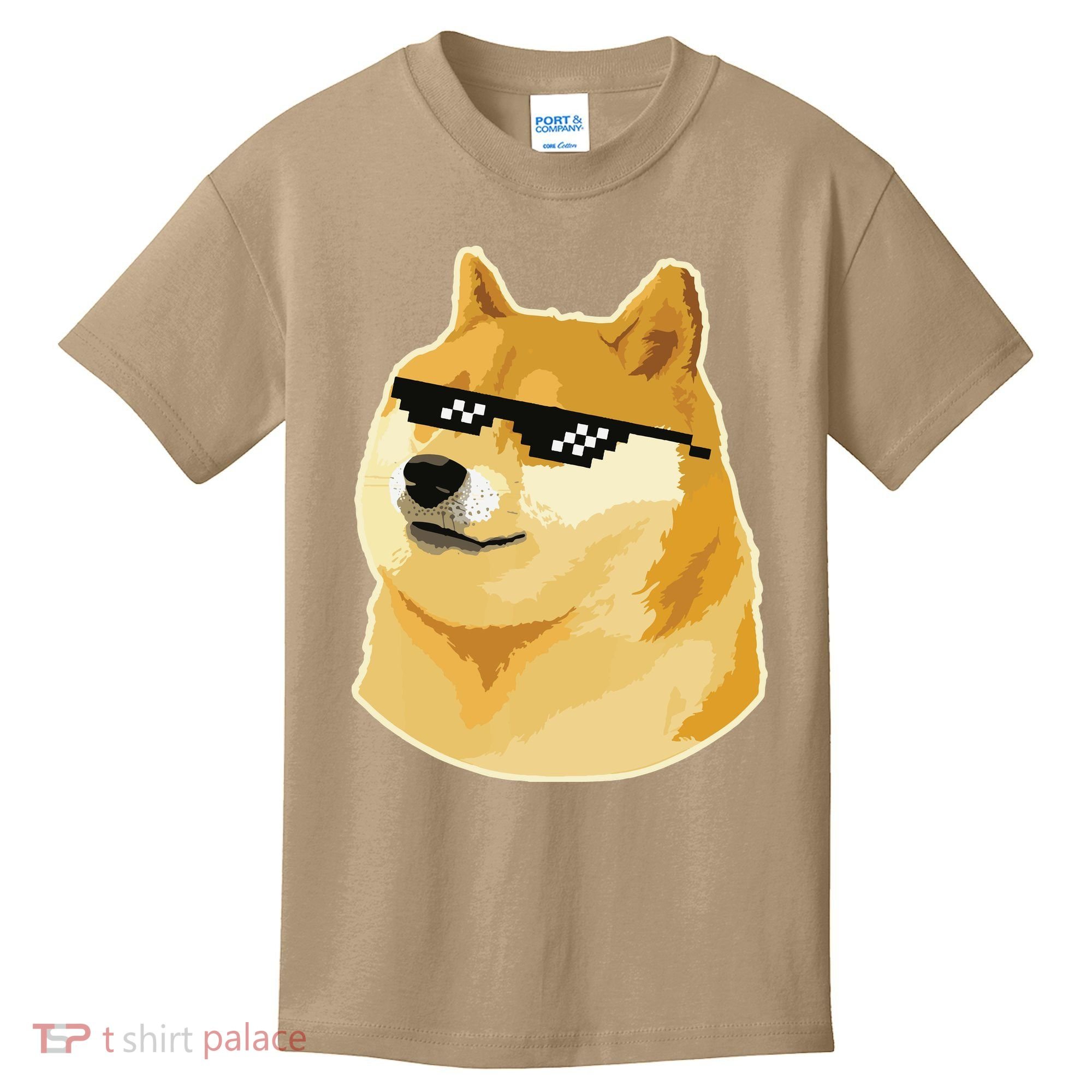 Doge With Deal With It Glasses Kids T-Shirt