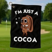 Dandys World Easter Cocoa The Chocolate Easter Bunny Golf Towel thumb 1