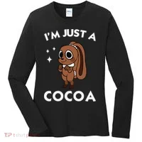 Dandys World Easter Cocoa The Chocolate Easter Bunny Women's Long Sleeve Shirt thumb 0