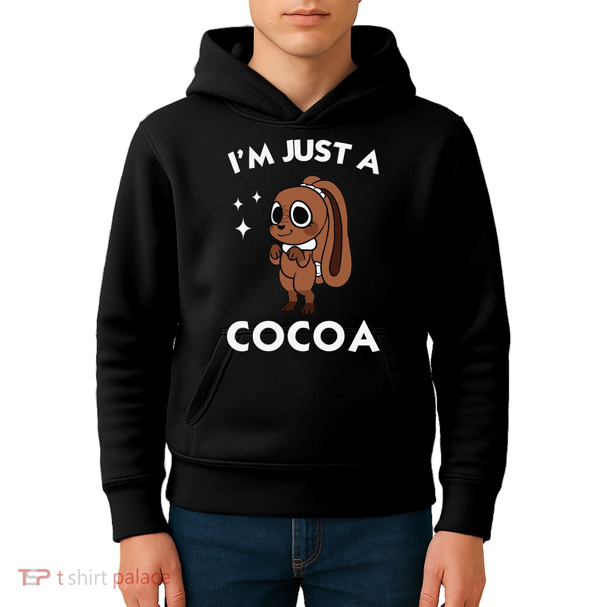 Dandys World Easter Cocoa The Chocolate Easter Bunny Kids Hoodie