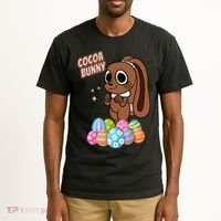 Dandys World Easter Cocoa The Chocolate Easter Bunny Tall T-Shirt thumb 2