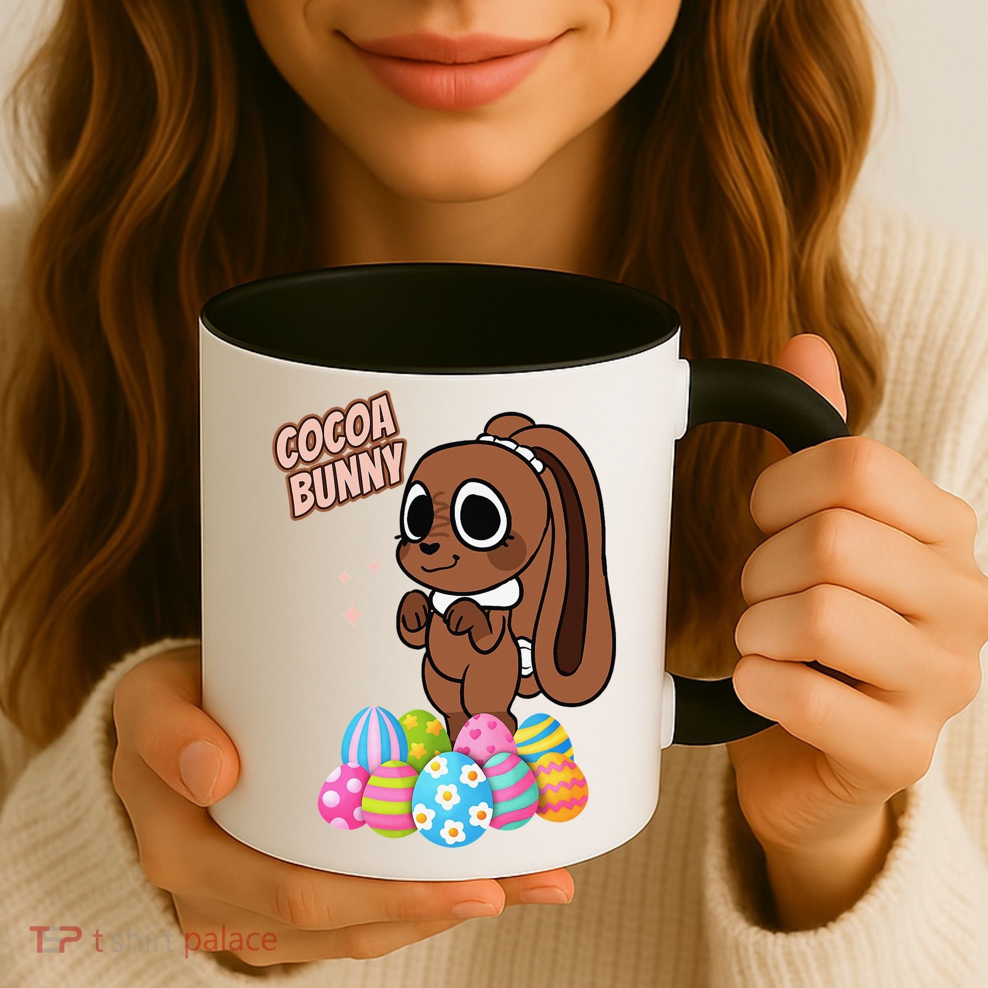Dandys World Easter Cocoa The Chocolate Easter Bunny Coffee Mug