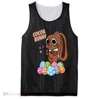 Dandys World Easter Cocoa The Chocolate Easter Bunny Mesh Reversible Basketball Jersey Tank thumb 0