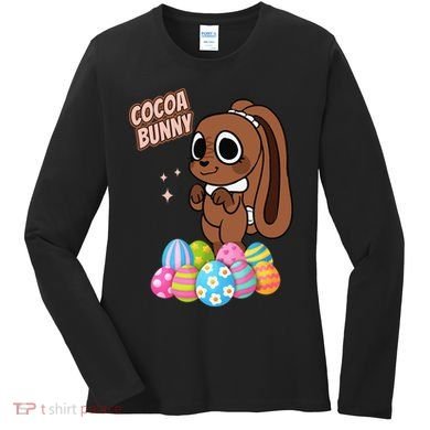 Dandys World Easter Cocoa The Chocolate Easter Bunny Women's Long Sleeve Shirt