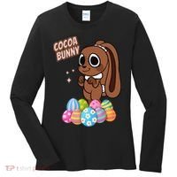 Dandys World Easter Cocoa The Chocolate Easter Bunny Women's Long Sleeve Shirt thumb 0