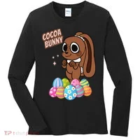 Dandys World Easter Cocoa The Chocolate Easter Bunny Women's Long Sleeve Shirt thumb 0