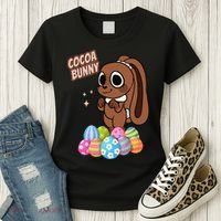 Dandys World Easter Cocoa The Chocolate Easter Bunny Women's T-Shirt thumb 3