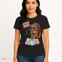 Dandys World Easter Cocoa The Chocolate Easter Bunny Women's T-Shirt thumb 4