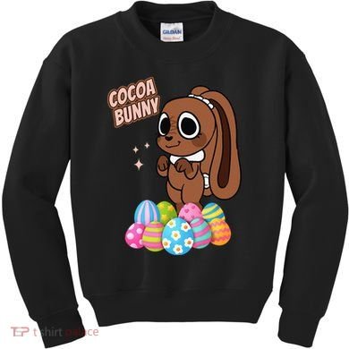 Dandys World Easter Cocoa The Chocolate Easter Bunny Kids Sweatshirt