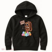 Dandys World Easter Cocoa The Chocolate Easter Bunny Kids Hoodie thumb 0