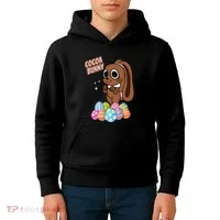 Dandys World Easter Cocoa The Chocolate Easter Bunny Kids Hoodie thumb 4