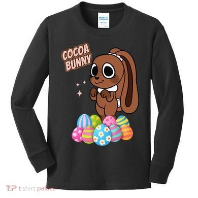 Dandys World Easter Cocoa The Chocolate Easter Bunny Kids Long Sleeve Shirt