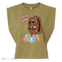 Dandys World Easter Cocoa The Chocolate Easter Bunny Garment-Dyed Women's Muscle Tee thumb 0