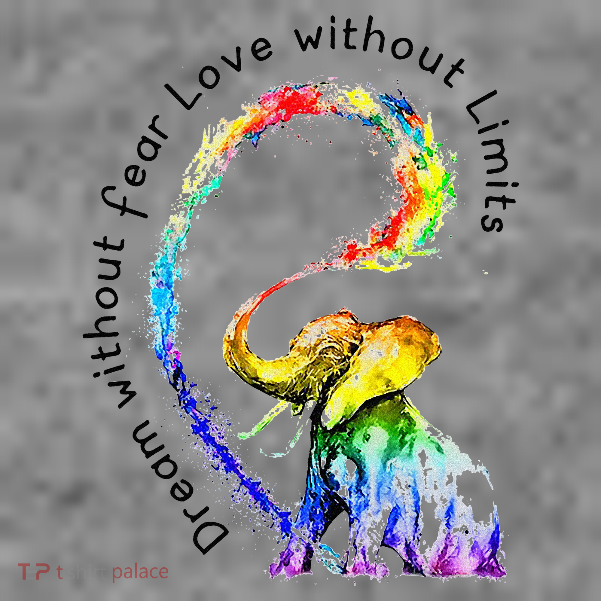 Dream Without Fear Love Without Limits Elephant LGBT Toddler Hoodie