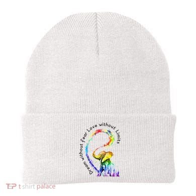 Dream Without Fear Love Without Limits Elephant LGBT Beanie