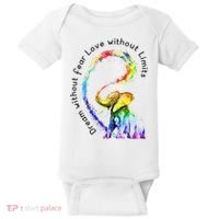 Dream Without Fear Love Without Limits Elephant LGBT Baby Bodysuit thumb 0
