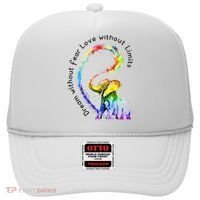 Dream Without Fear Love Without Limits Elephant LGBT Hat thumb 0