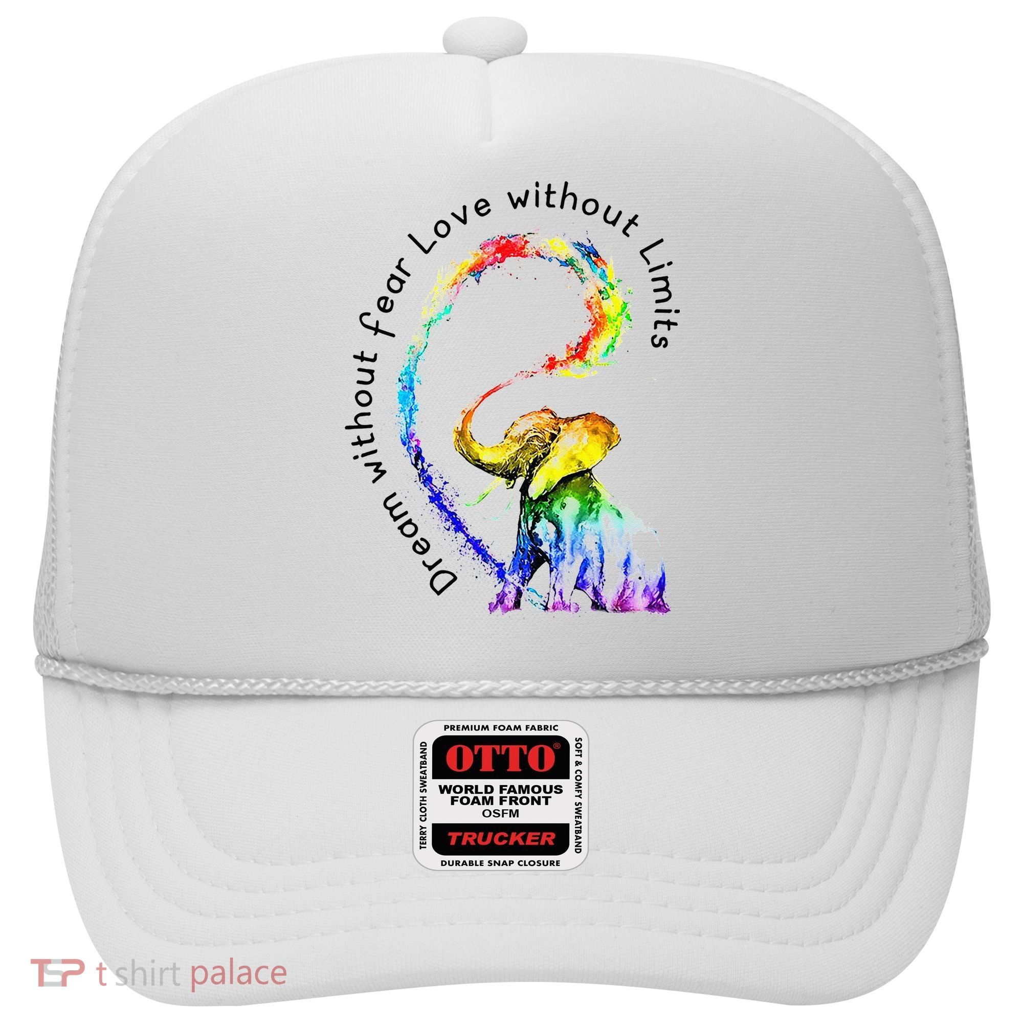 Dream Without Fear Love Without Limits Elephant LGBT Hat