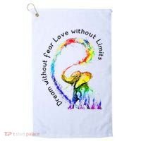 Dream Without Fear Love Without Limits Elephant LGBT Golf Towel thumb 0