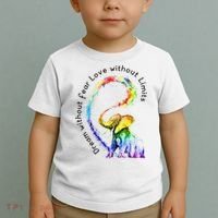 Dream Without Fear Love Without Limits Elephant LGBT Toddler T-Shirt thumb 2