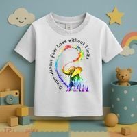 Dream Without Fear Love Without Limits Elephant LGBT Toddler T-Shirt thumb 3