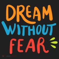 Dream Without Fear Inspirational Meme Golf Towel thumb 3