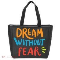 Dream Without Fear Inspirational Meme Tote Bag thumb 0