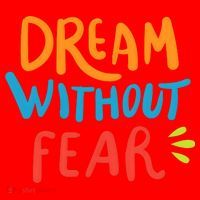 Dream Without Fear Inspirational Meme Santa Hat thumb 1