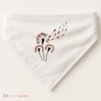 Dandelion Warthogs For Warthog Lover Warthog USA-Made Doggie Bandana thumb 0