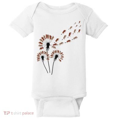 Dandelion Warthogs For Warthog Lover Warthog Baby Bodysuit