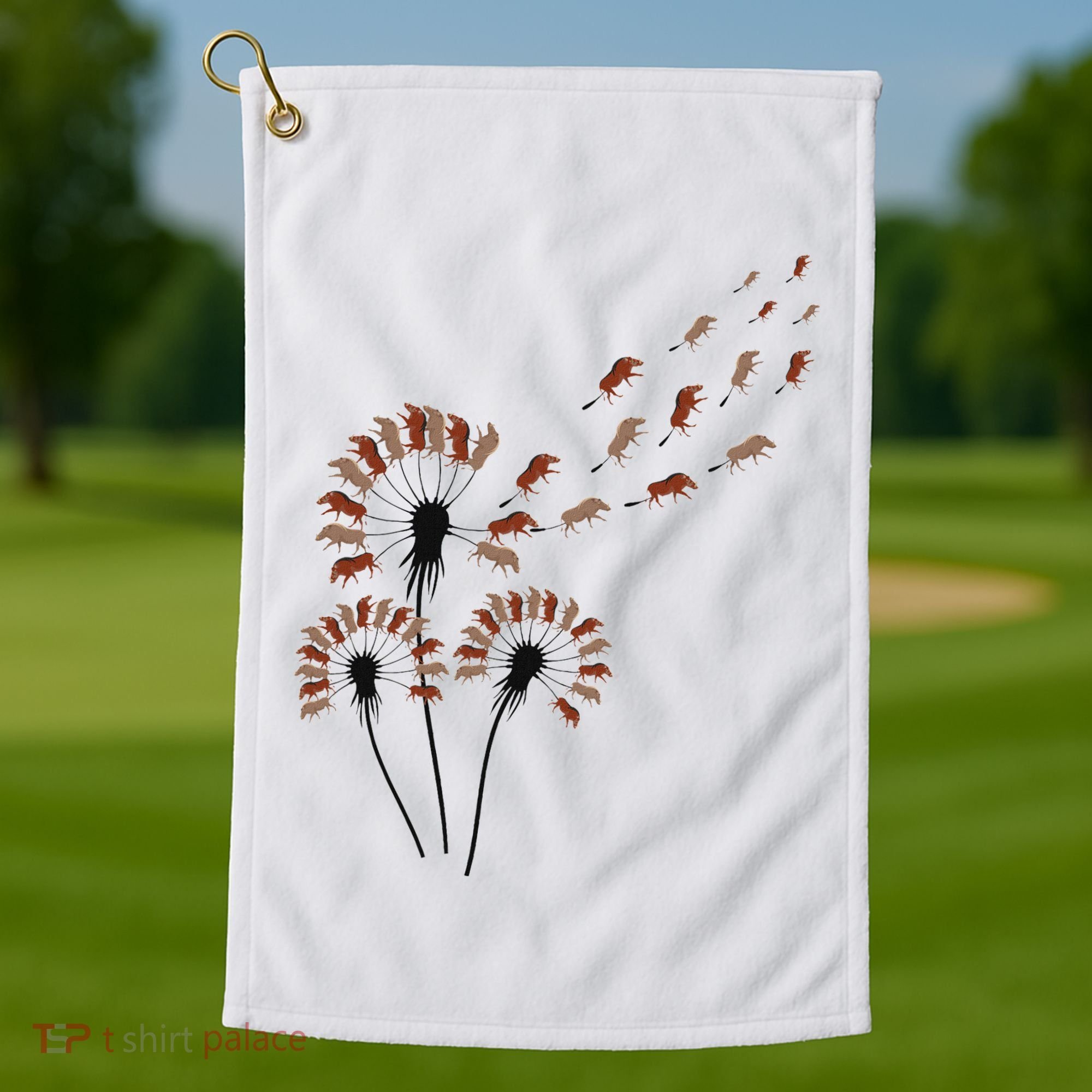 Dandelion Warthogs For Warthog Lover Warthog Golf Towel